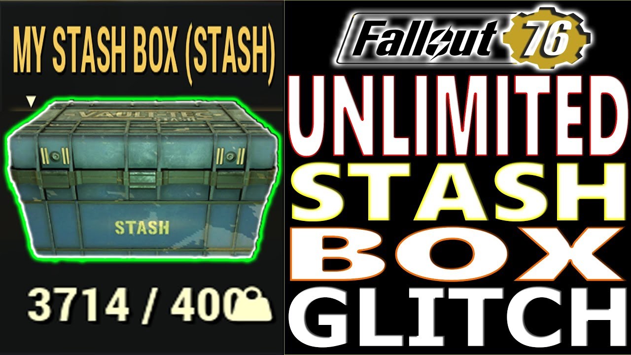 UNLIMITED STASH BOX SIZE GLITCH | Fallout 76 | NO MORE 400 STASH BOX SIZE | LIMITLESS STASH SIZE BOX