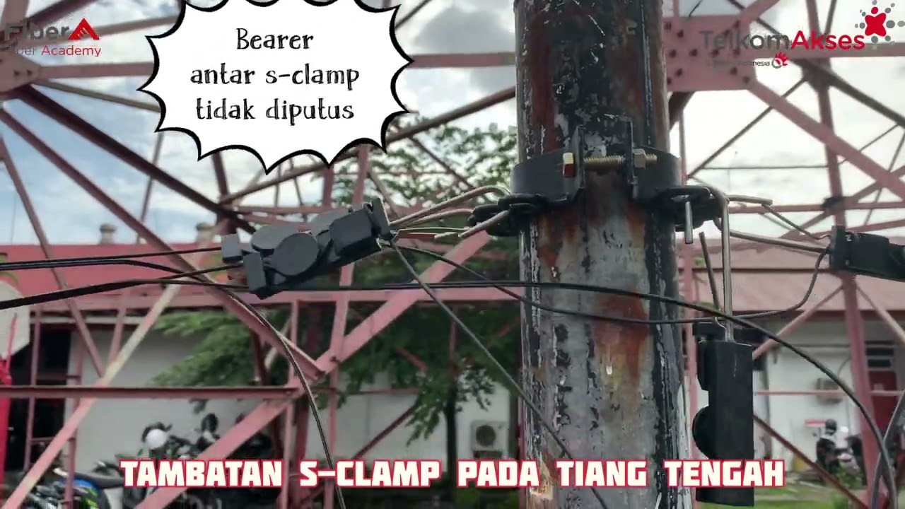 Instalasi S-Clamp pada jaringan FTTH