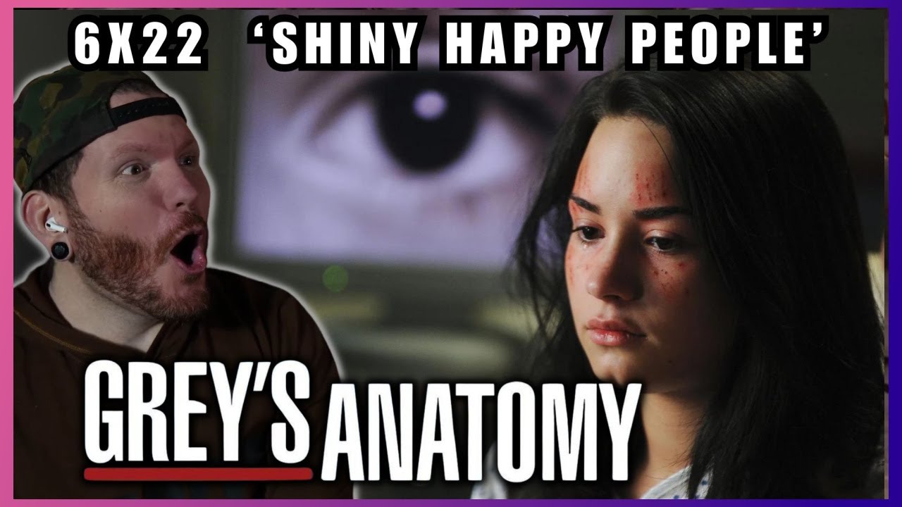 Demi Lovato?! | First time watching Grey's Anatomy REACTION 6x22 'Shiny Happy People'