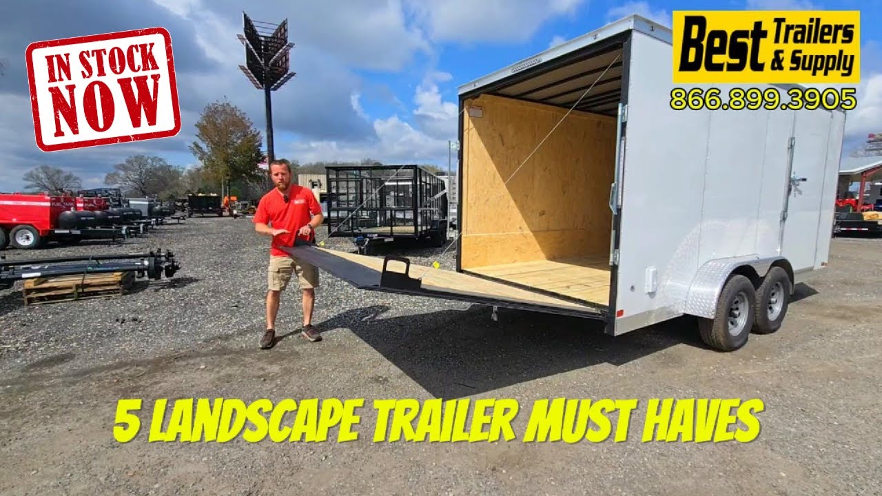 5 Essential Options for Your Landscaping Trailer &ndash; Plus a Bonus Must-Have! 🌿🚛