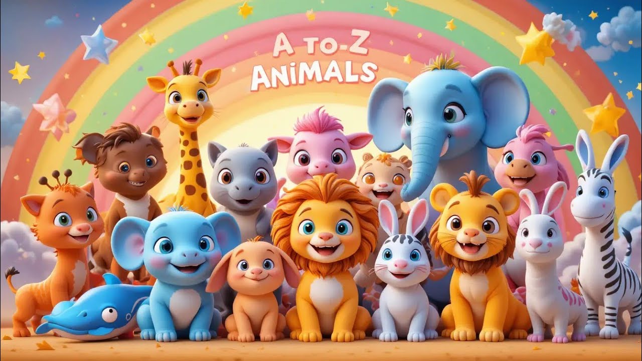 A to Z Alphabet Song for Kids | Learn ABC with Animals & Fun Rhymes | The Cartoon TV :
