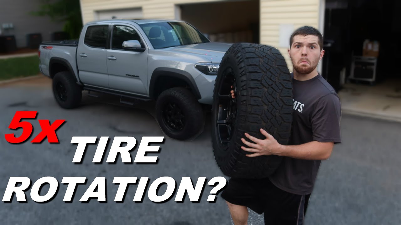 How to PROPERLY do a 5x TIRE ROTATION | Toyota Tacoma