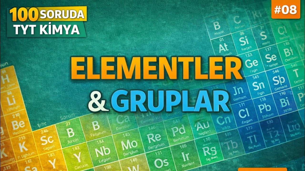8 ) Elementler ve Grupları 