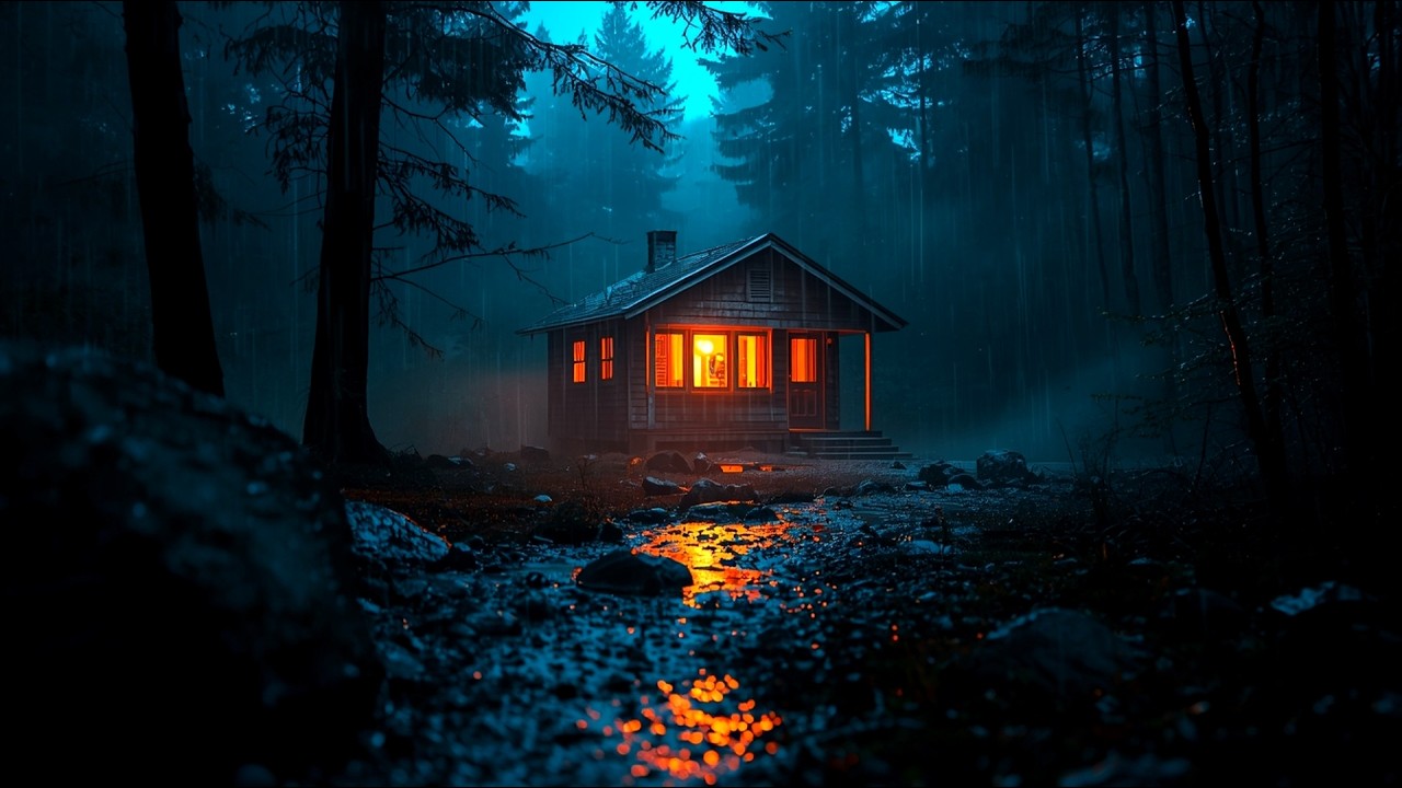 Deep Sleep Rain Sounds – Peaceful Night Rain for Insomnia Relief