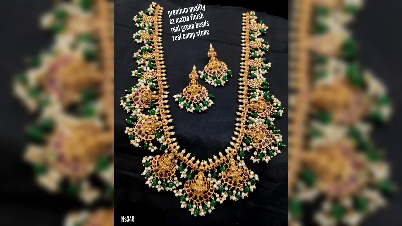 Original kemp stone| real green beads| latest and awesome jewellery | All time are branded one.