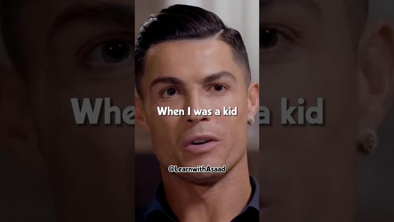 Cristiano Ronaldo telling about his struggling days when they couldn't afford burgers😔