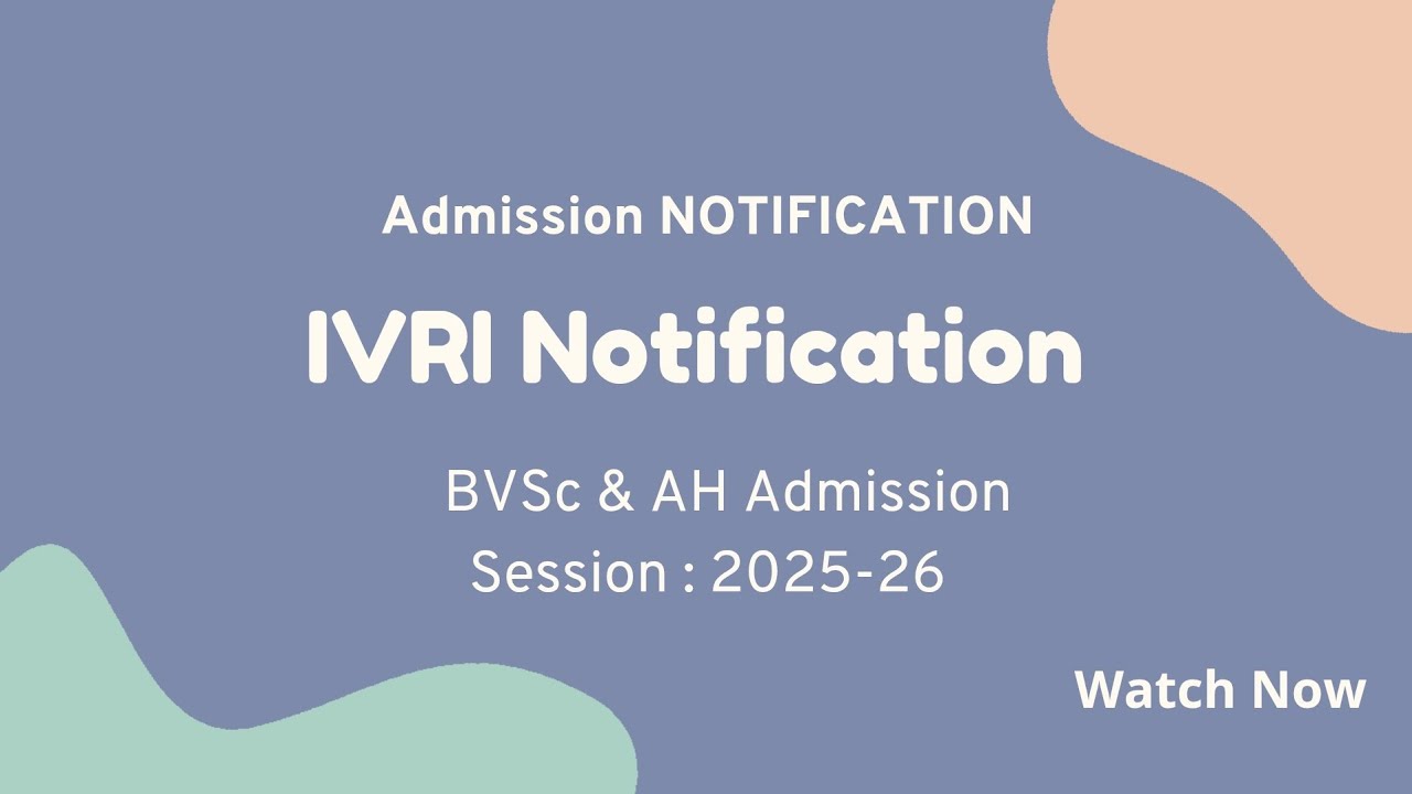 IVRI Bareilly Counseling for BVSc & AH admission 2025-26 started ! #ivri