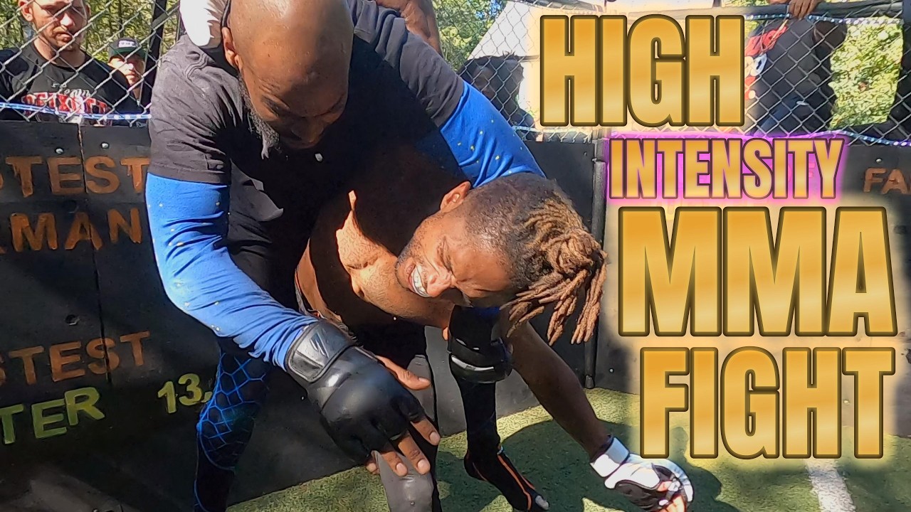 High Intensity MMA FIGHT in a backyard?