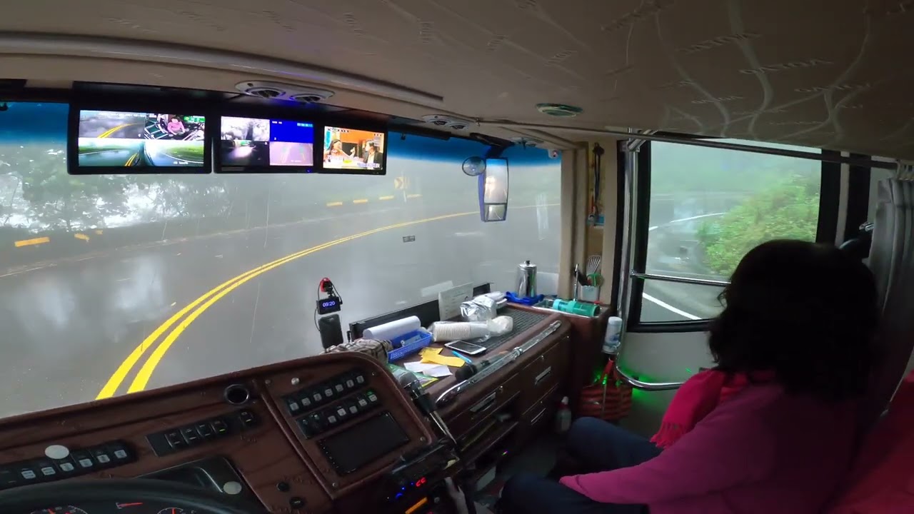 POV Driving Volvo B11R 450 EP6。Taiwan。草嶺。4K