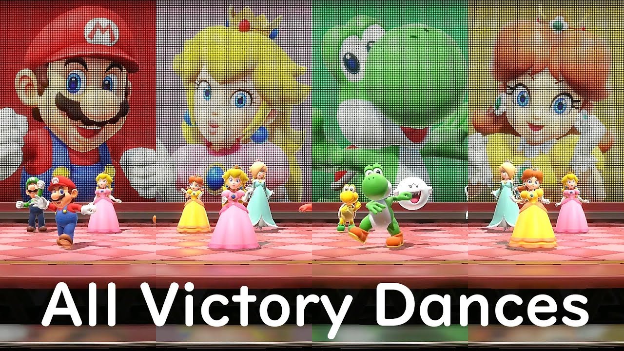 Super Mario Party All Characters Victory Dances