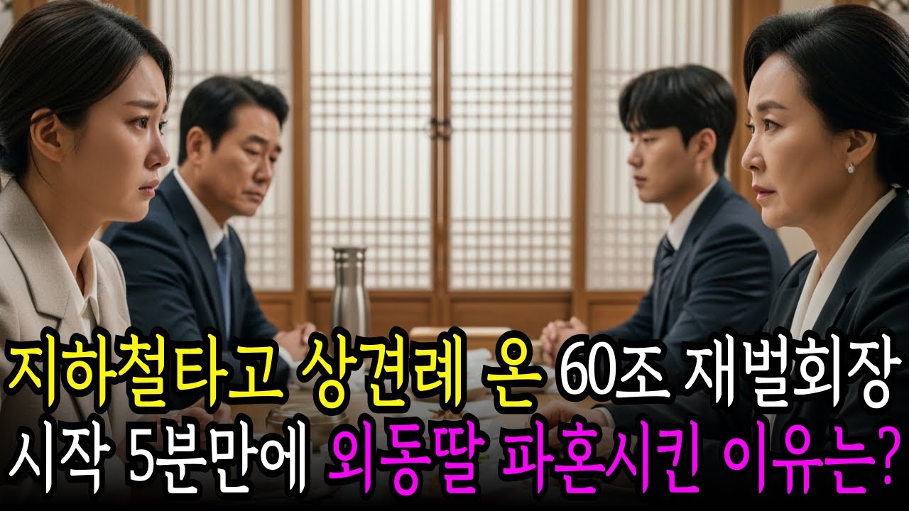 상견례 날 전철 타고 도착한 60조 자산을 가진 재벌회장,  5분만에 딸 결혼을 엎어버린 이유는?
