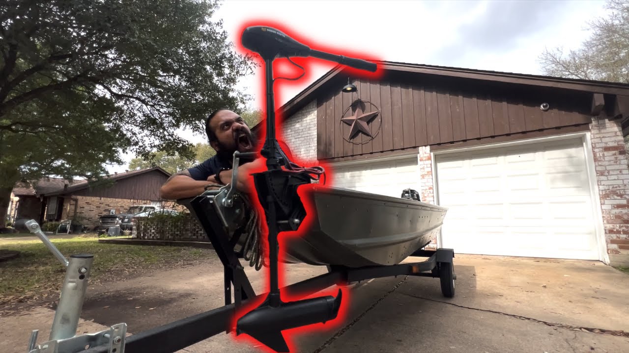 INSTALLING Min Kota Trolling Motor on My JON BOAT!