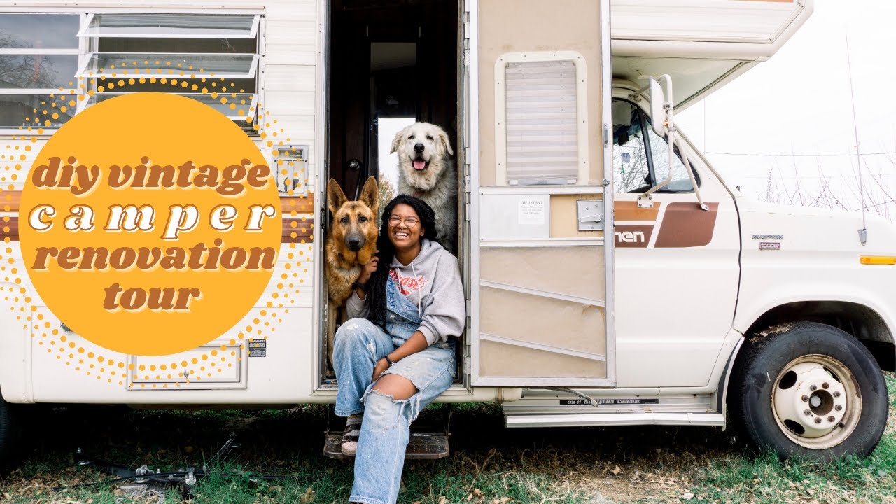 Self converted (not) VAN TOUR | DIY 1979 RV RENOVATION TOUR