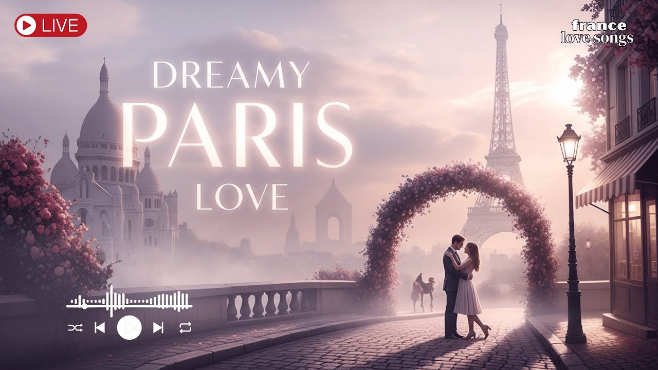 Paris Love Story Soundtrack 🎬 Soft Romantic French Chanson