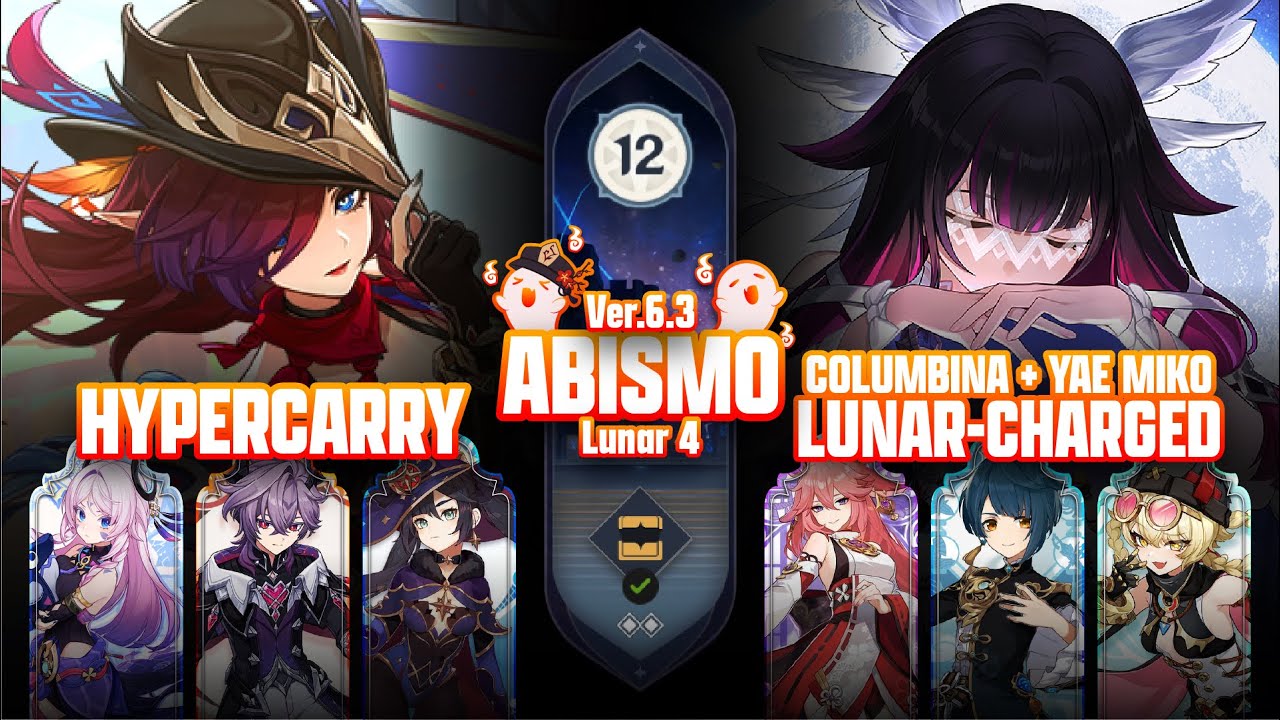 C0 CHASCA HYPERCARRY & C0 COLUMBINA LUNAR-CHARGED | SPIRAL ABYSS 6.3 FLOOR 12 | GENSHIN IMPACTO