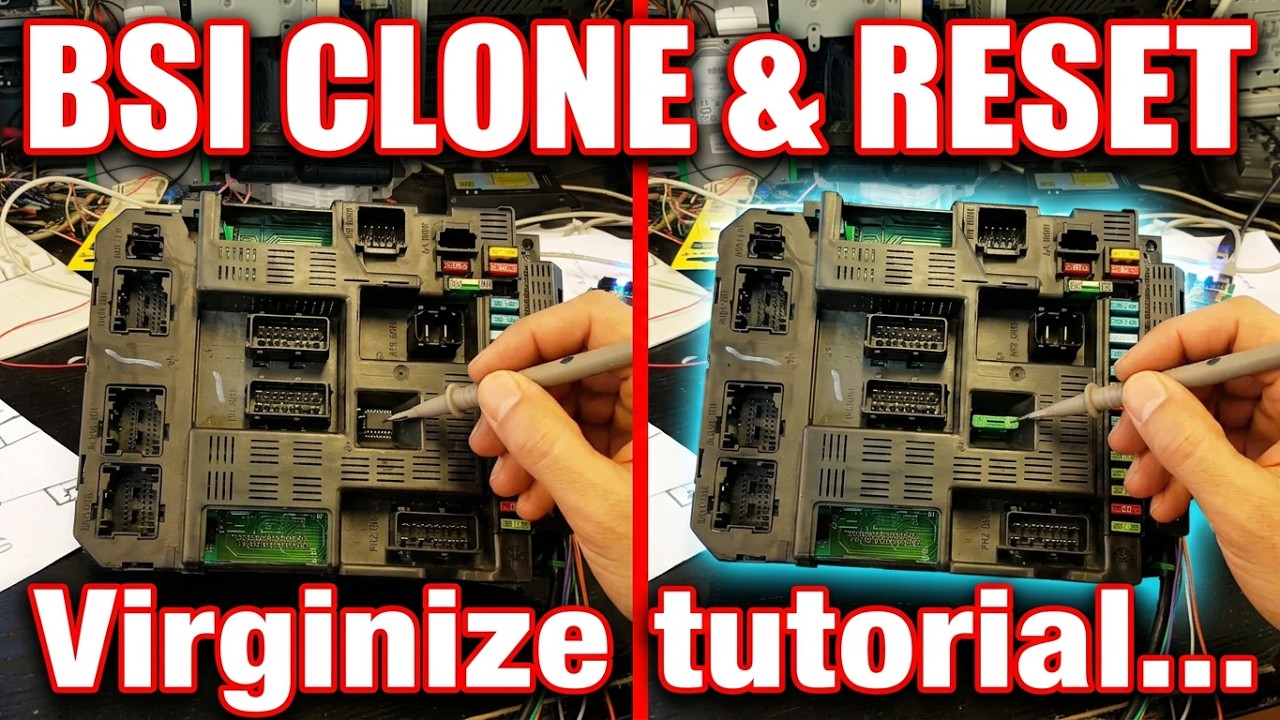 Peugeot and Citroën BSI - clone, pin code read, virginize/ reset.