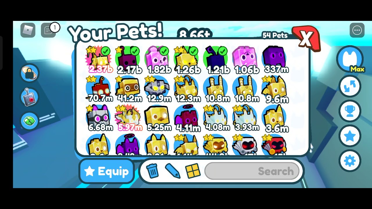 Destroying tech chest in pet simulator x for the first time!? 😱