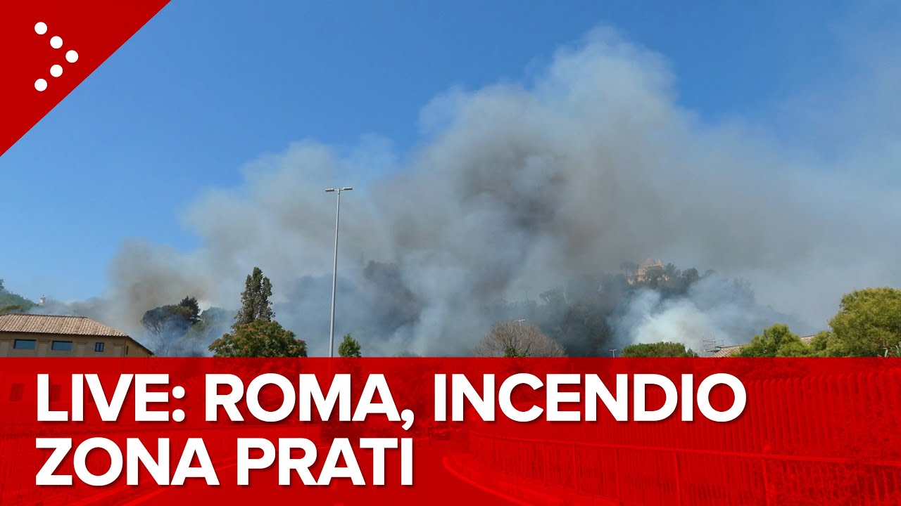 Roma, grosso incendio in zona Prati
