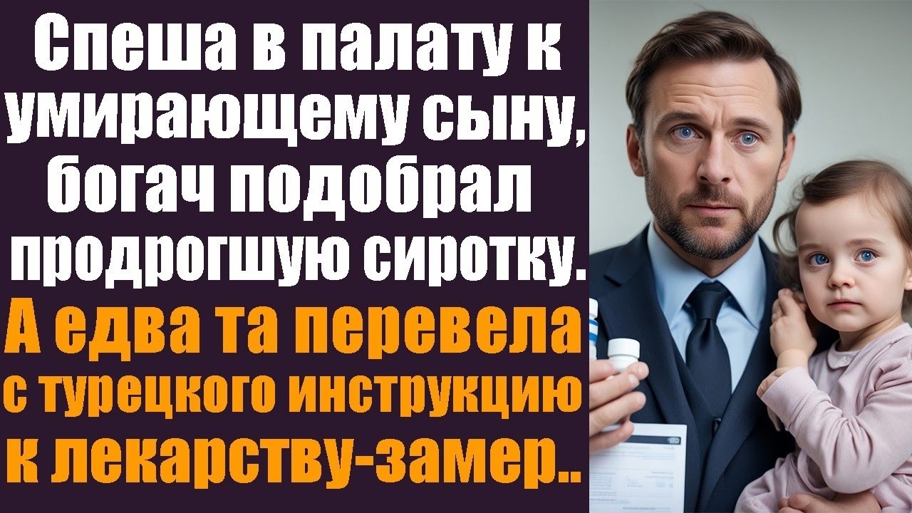 Спеша в палату к умирающему сыну, богач подобрал продрогшую сиротку. А едва та перевела с турецкого.