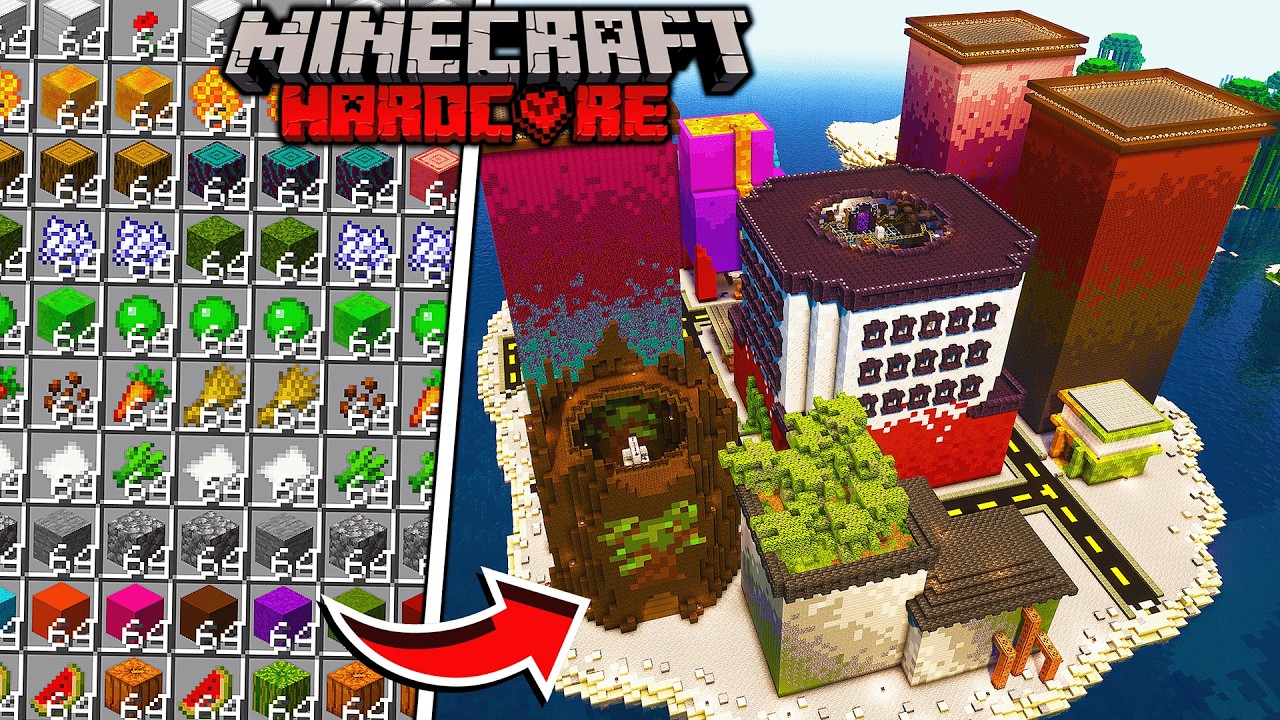 I Built the BEST Automatic Farms in Minecraft Hardcore!