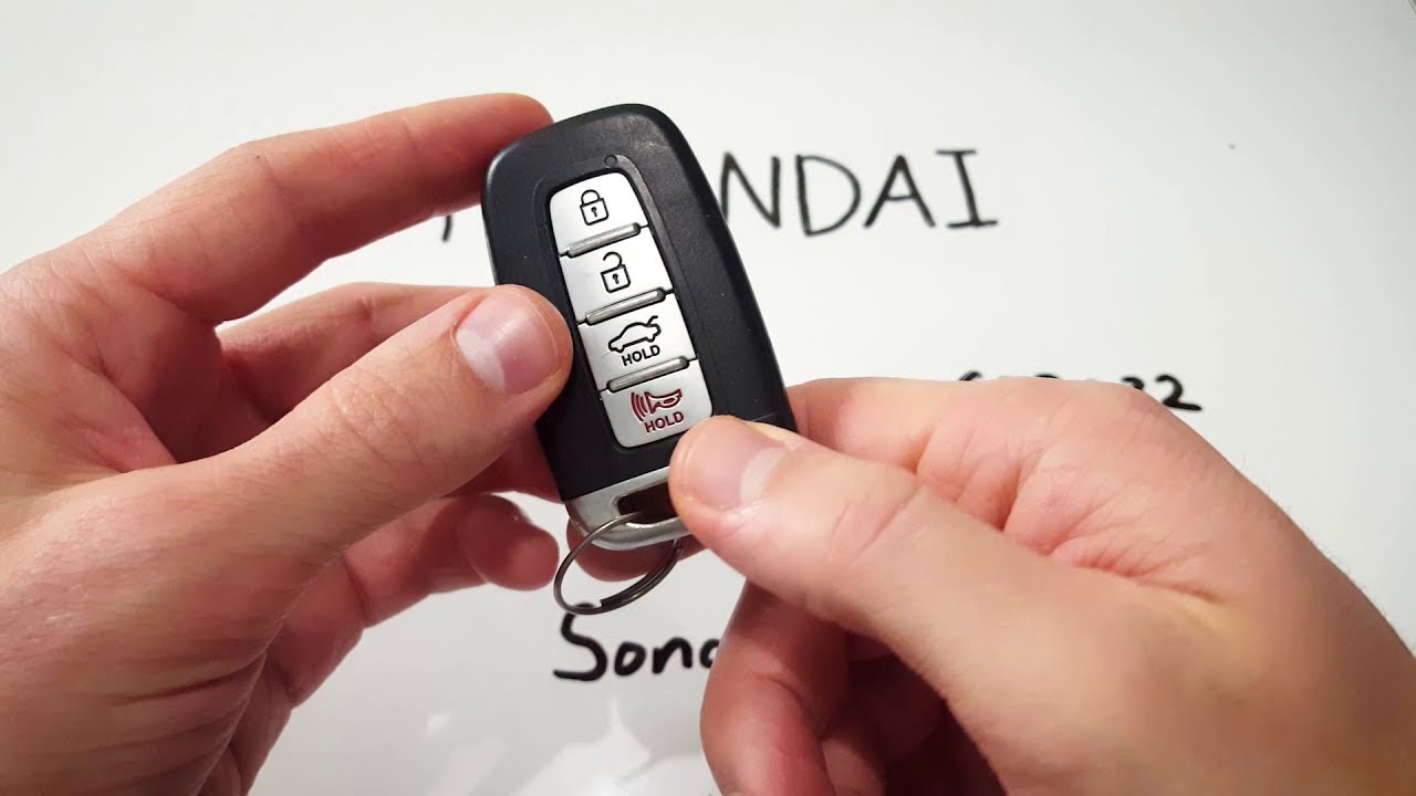 Замена батареи брелока Hyundai Sonata (2011 - 2015)