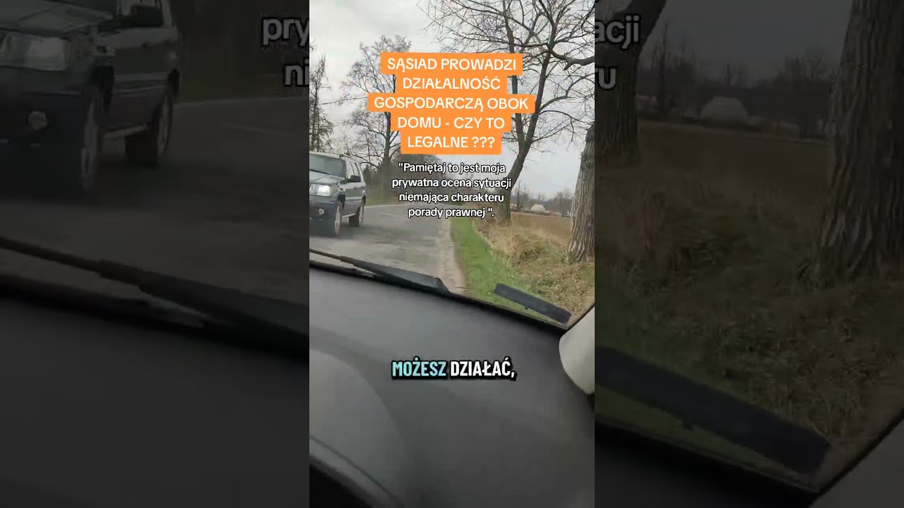 SĄSIAD PROWADZI DZIAŁALNOŚĆ GOSPODARCZĄ OBOK DOMU... CZY TO LEGALNE???
