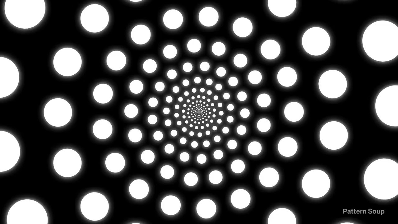 Orb Tunnel Black & White | Hypnotic Animation | 4K Visuals