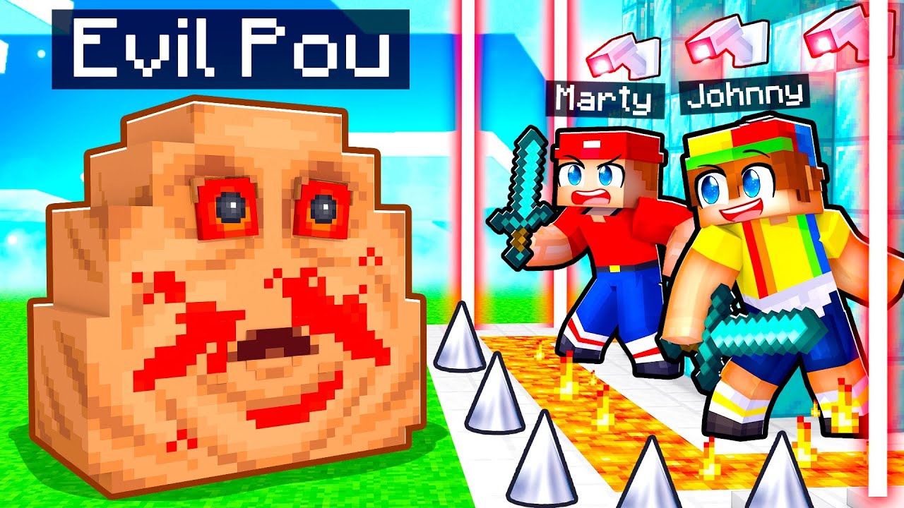 EVIL POU vs The Most Secure House in Minecraft!