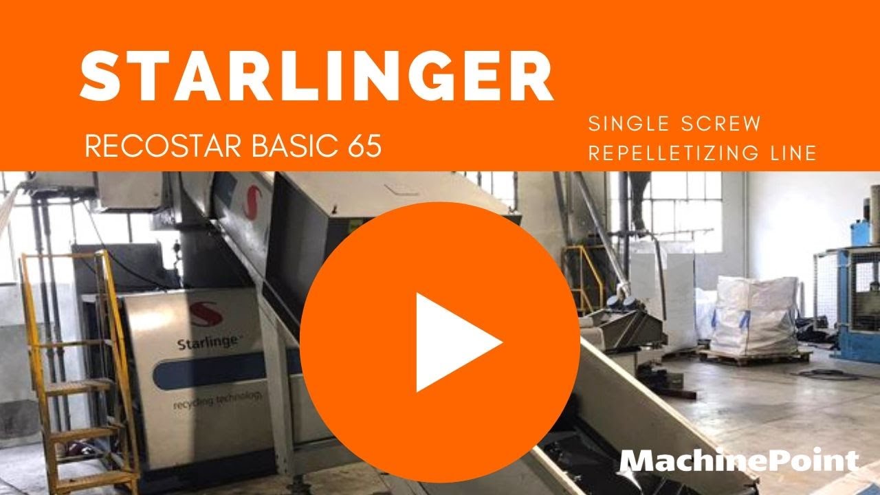 STARLINGER RECOSTAR BASIC 65 Single screw repelletizing line | STARLINGER Machines