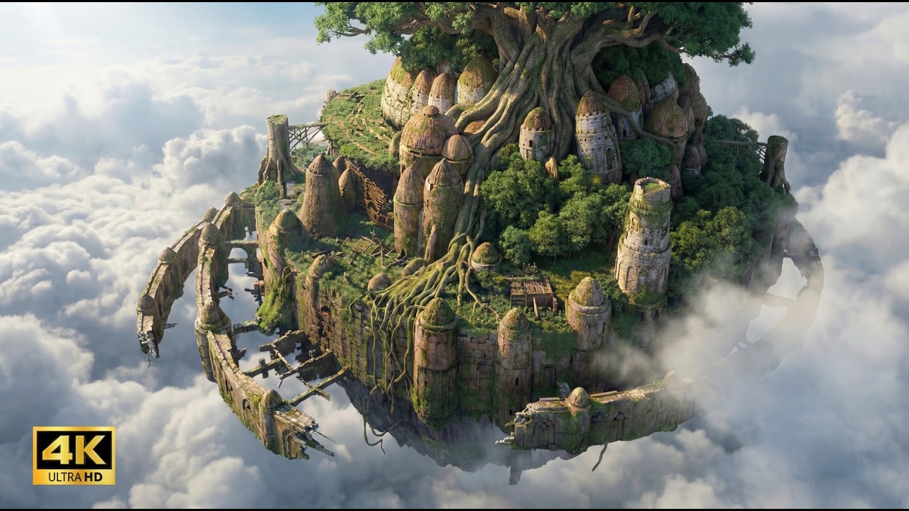 天空の城ラピュタの世界をAIで実写風にしてみた /AI Recreates the World of Castle in the Sky in Live-Action Style