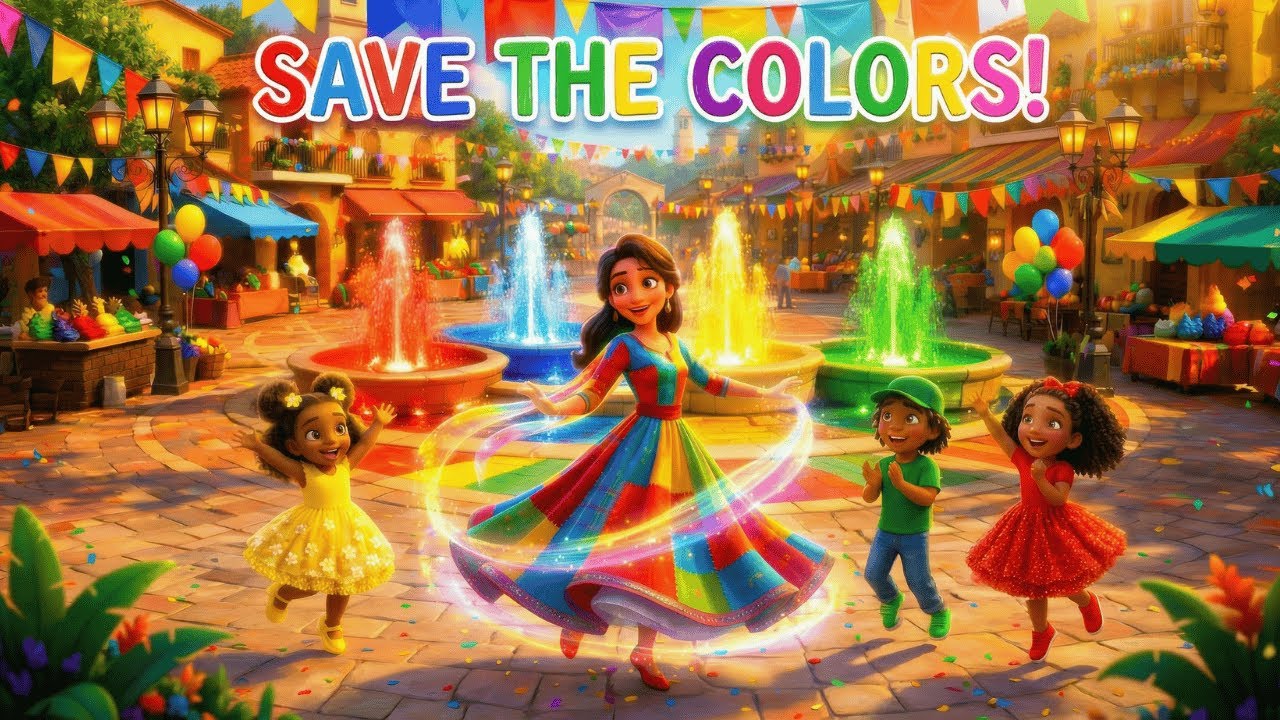 Colors in Spanish for Kids | Fiesta Color Quest | The Learning Adventures