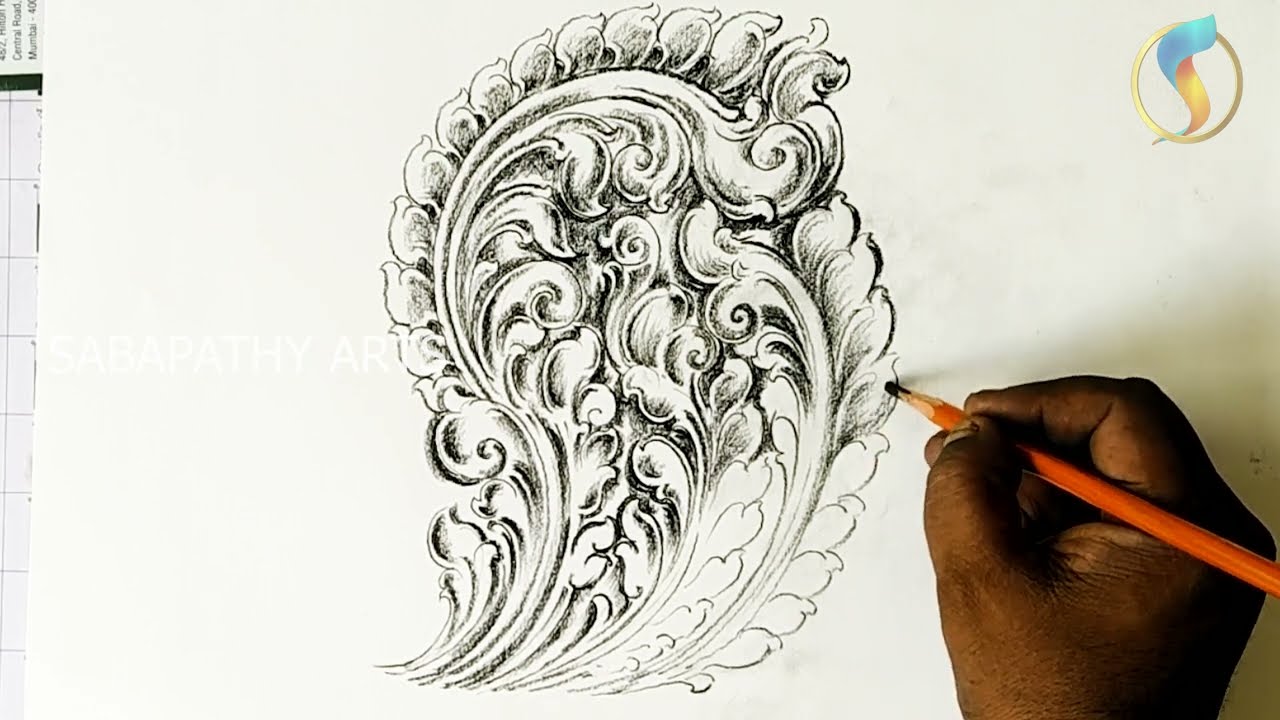 KARUKKU | TRADITIONAL LEAF DESIGN  | ARTIST SABAPATHY
