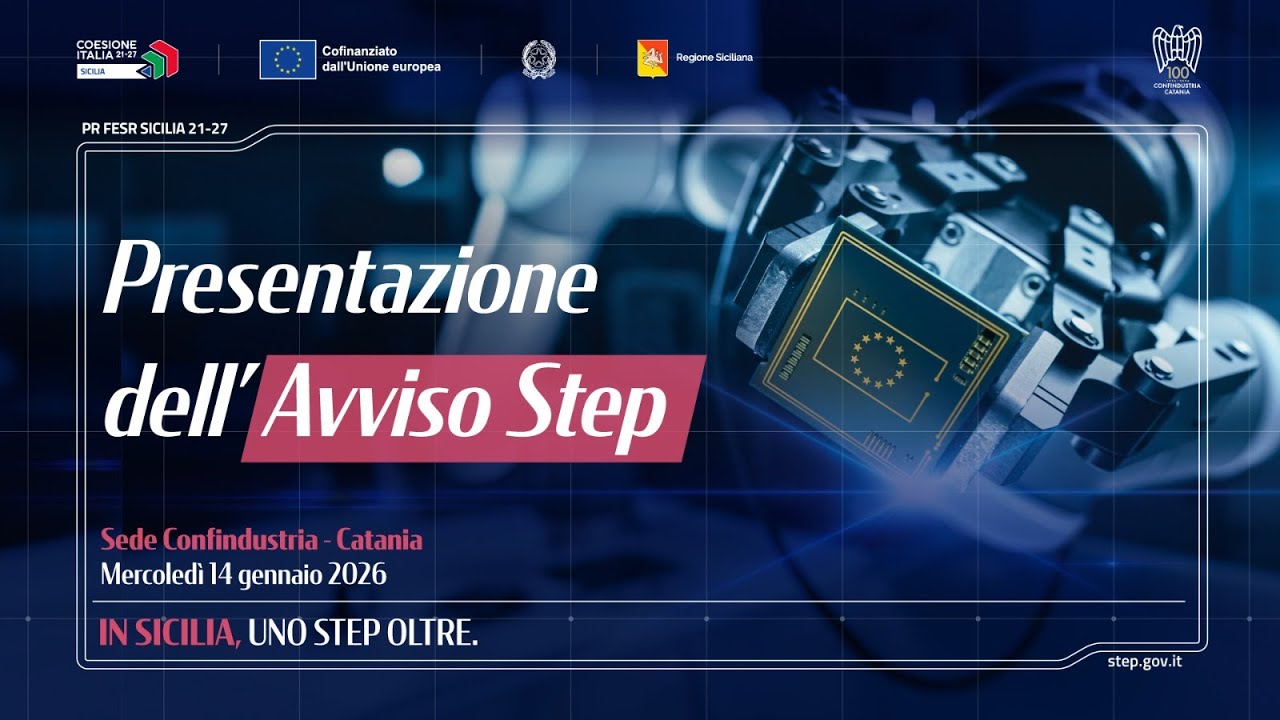 Confindustria Catania - Presentazione dell'Avviso Step - 14 gennaio 2026