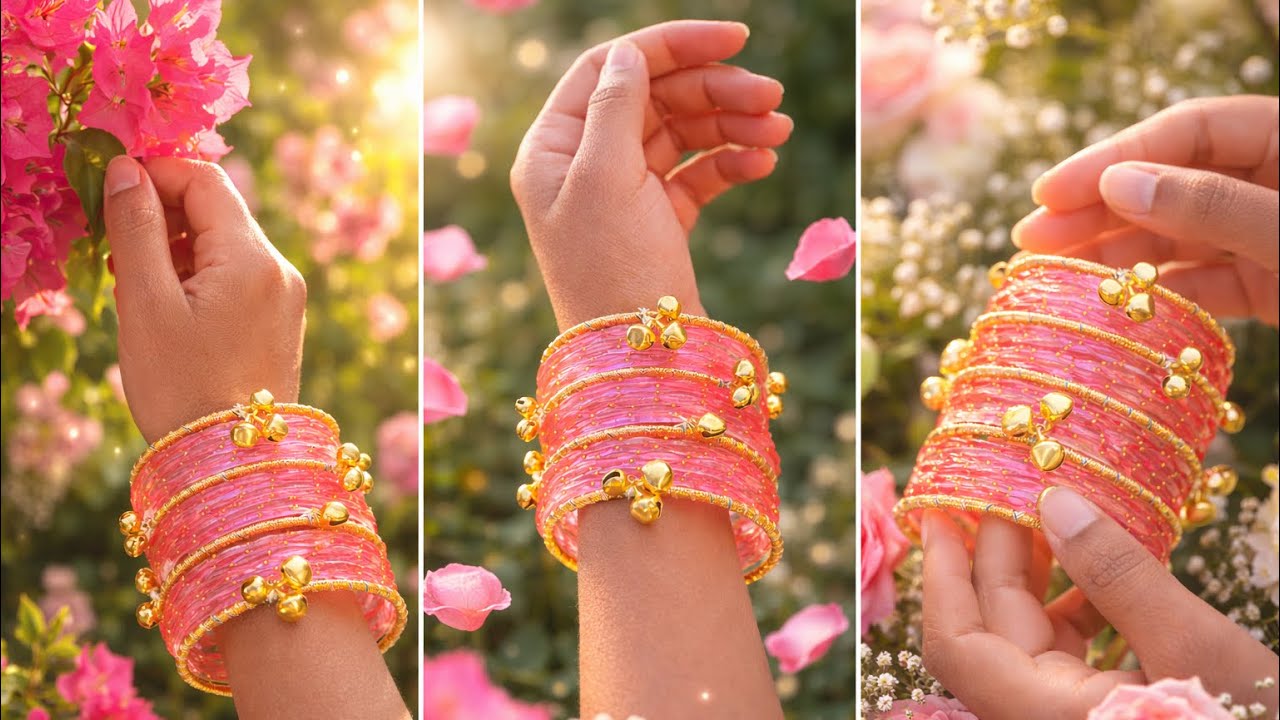 Viral ghunghru bangles 😍 | handmade ghunghru bangles 😱 | DIY viral bangles ✨| easy to make bangleDIY