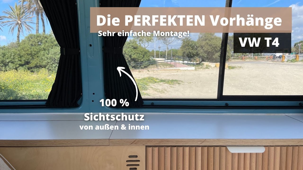 Die BESTEN Vorhänge für den Camper 🚐 | von Baimex mit sehr einfacher Montage und 100% Sichtschutz 😎