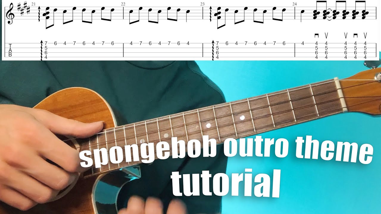 sponge bob outro theme ukulele tutorial