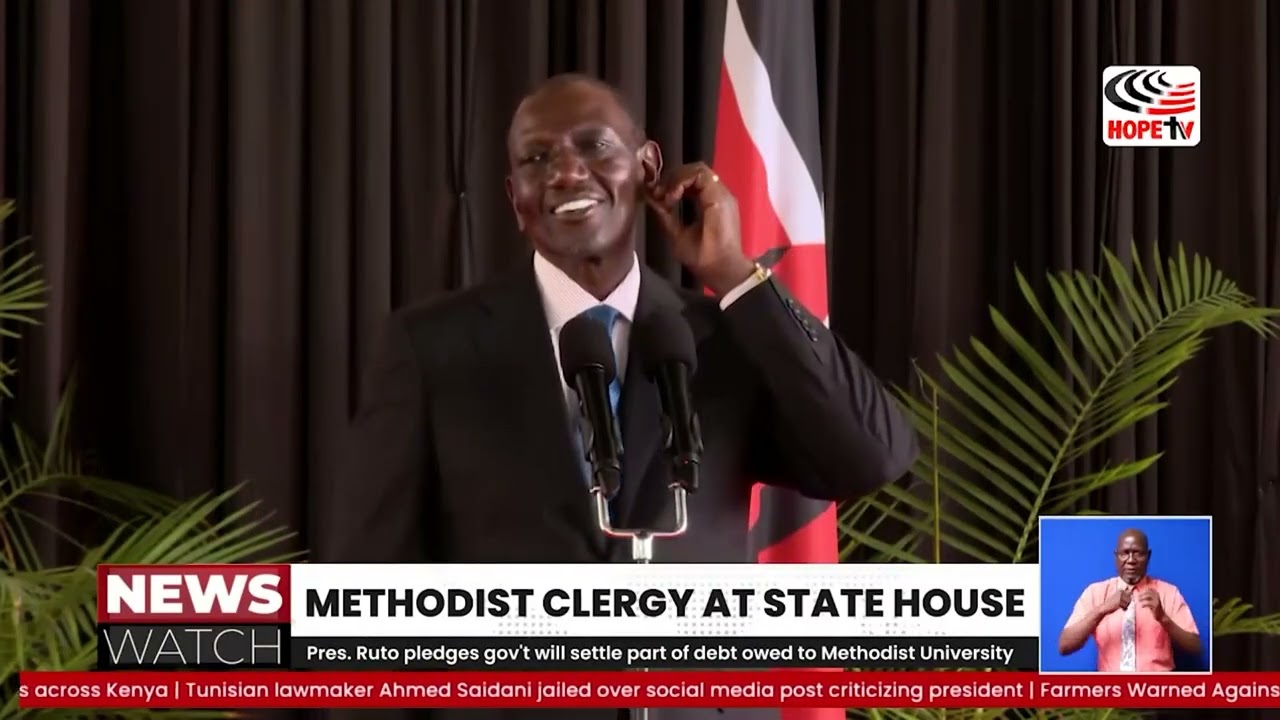 Pres  Ruto pledges gov't will settle part of debt owed to Methodist University