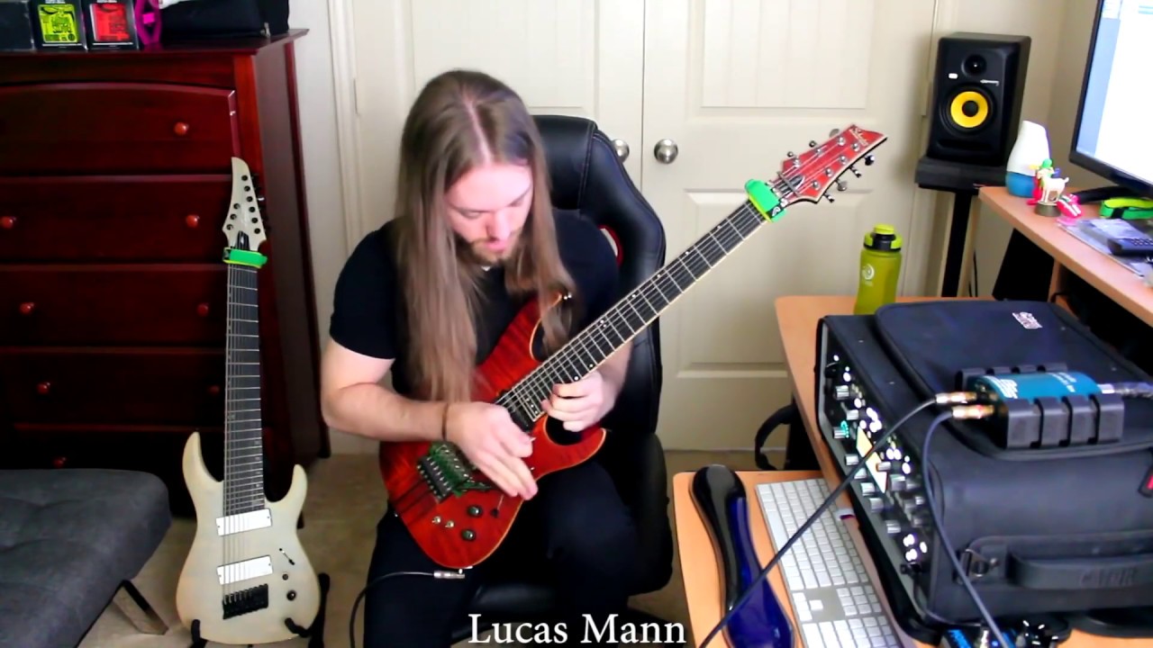 Rings of Saturn - Lucas Mann Solo Section - Jared Dines Biggest Shred Collab in the World II 2018