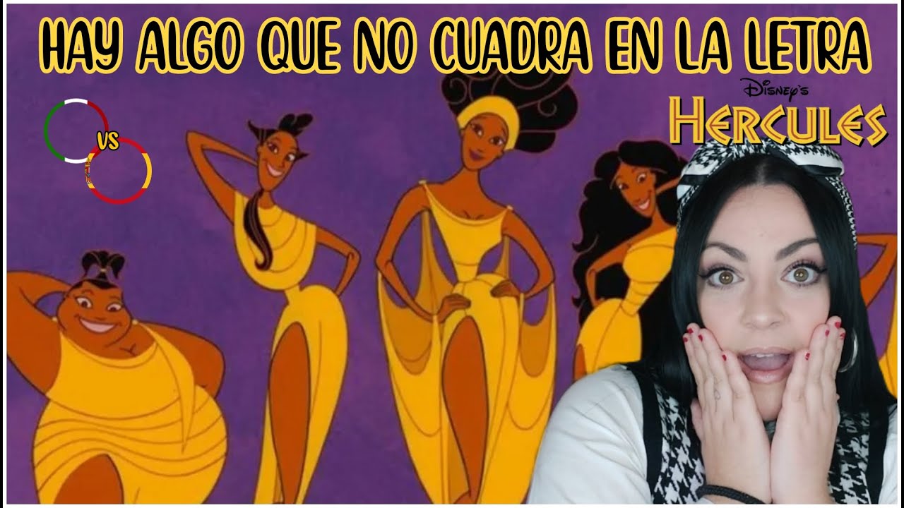 Española reaccionando a DE ZERO A HÉROE (LAS MUSAS) - HÉRCULES | doblaje CASTELLANO vs LATINO