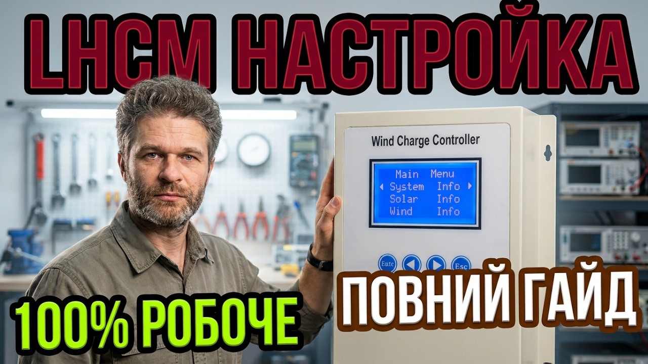 Повний гайд з налаштування LHCM - контролера заряду батарей для вітяка.