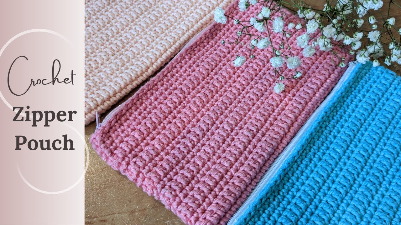 Crickets Crochet Zipper Pouch - Easy Beginner Friendly Tutorial