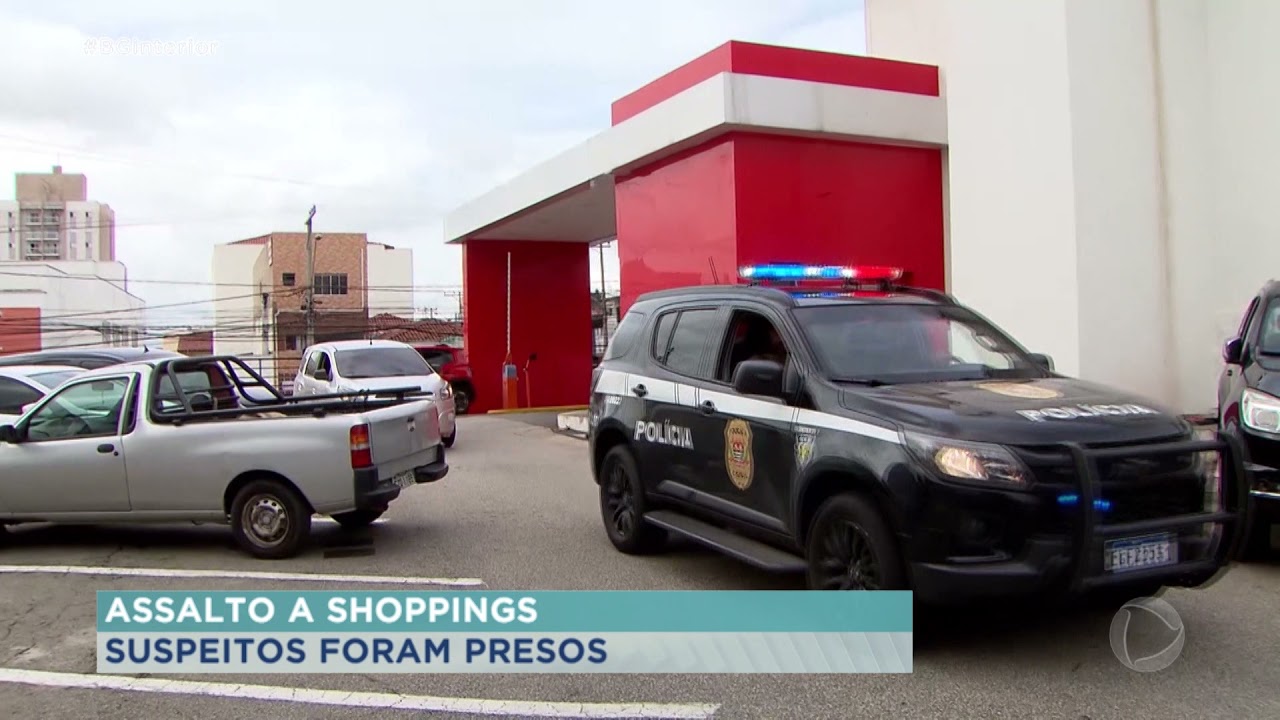 Presos  suspeitos de participar do assalto aos shoppings em Sorocaba e São Roque