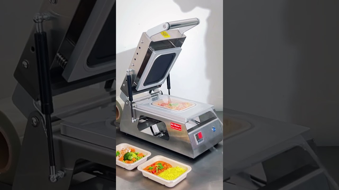How to use Low-cost Manual tray sealing machine by Pac Food #sugarcanetrays #pacfoodmealtrays