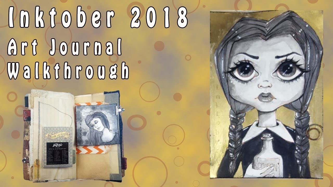 Inktober 2018 and Art Journal Walkthrough by Skeriosities