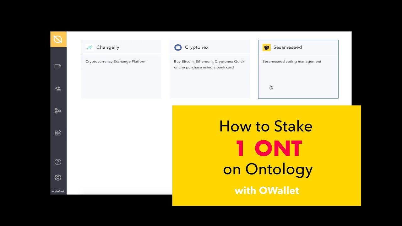 How to Stake for Sesameseed on Ontology using OWallet