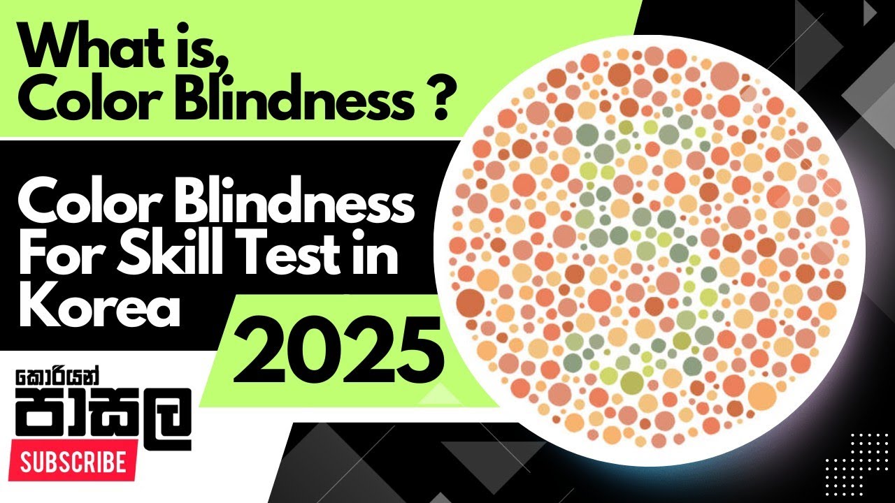 Color Blindness For Skill Test Korea 2024 | You're Color Blindness? Test You're Eyes | KP 2024