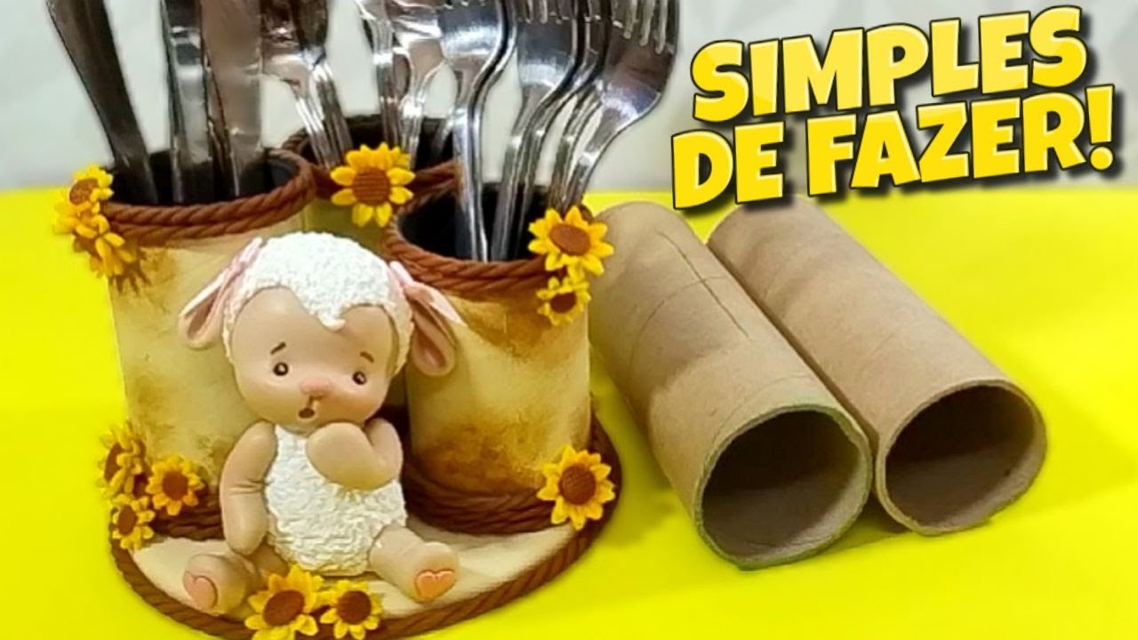 RECICLE CRIANDO UTILITÁRIOS DECORATIVOS EM BISCUIT!