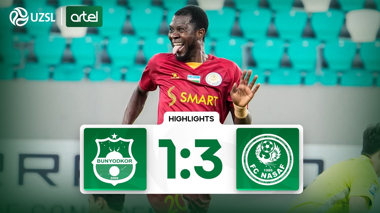 Superliga 12-tur. Bunyodkor - Nasaf bahsida kiritilgan gollar va xavfli vaziyatlar (Highlights)