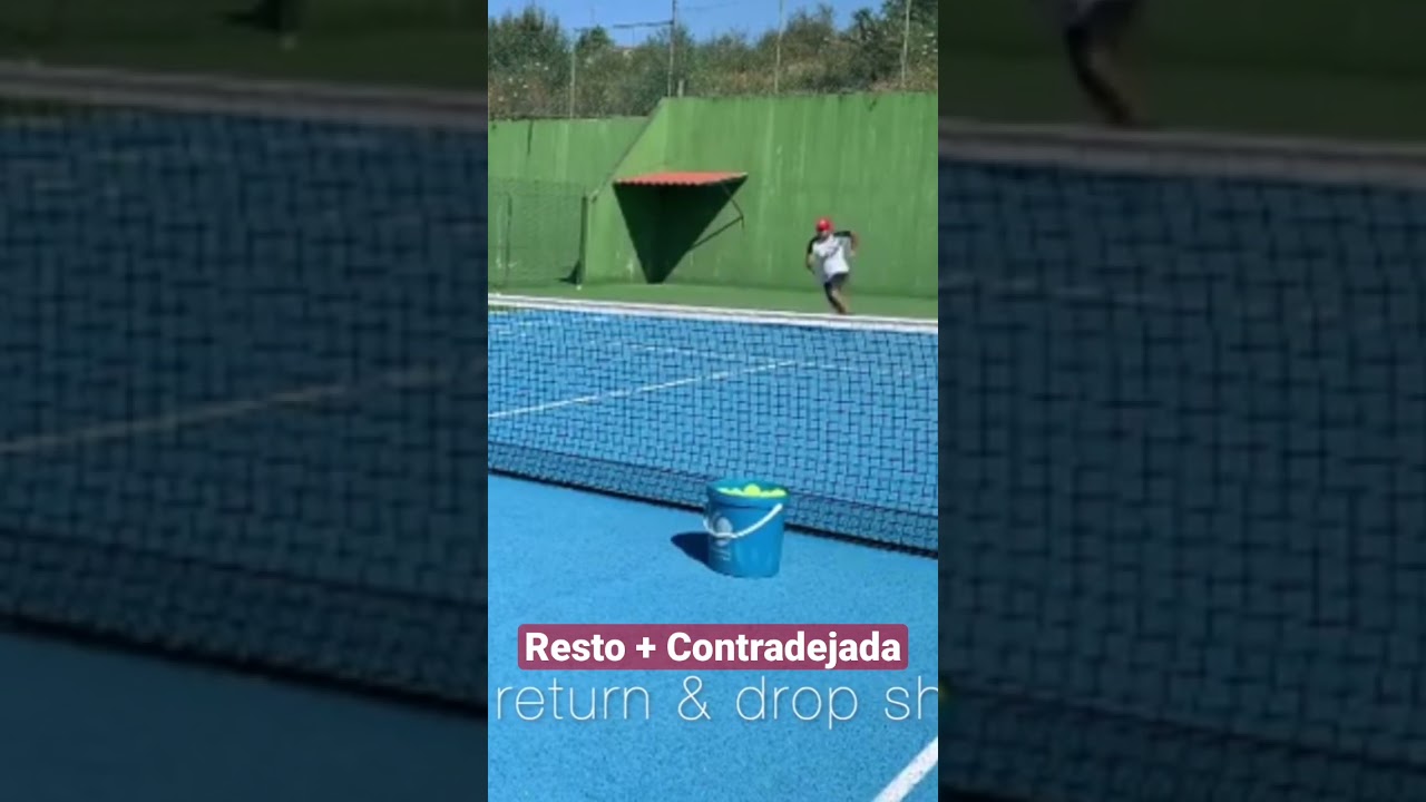 Ejercicio para devoluci&oacute;n de saque con contradejada #tennisdrills