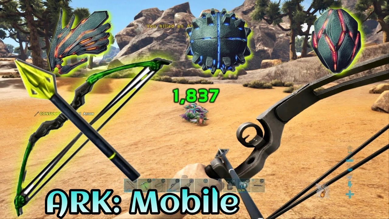 ARK Mobile -39 Cách Nhận Cung Sắt Miễn Phí . Hang Băng Yeti Và Hang Độc
